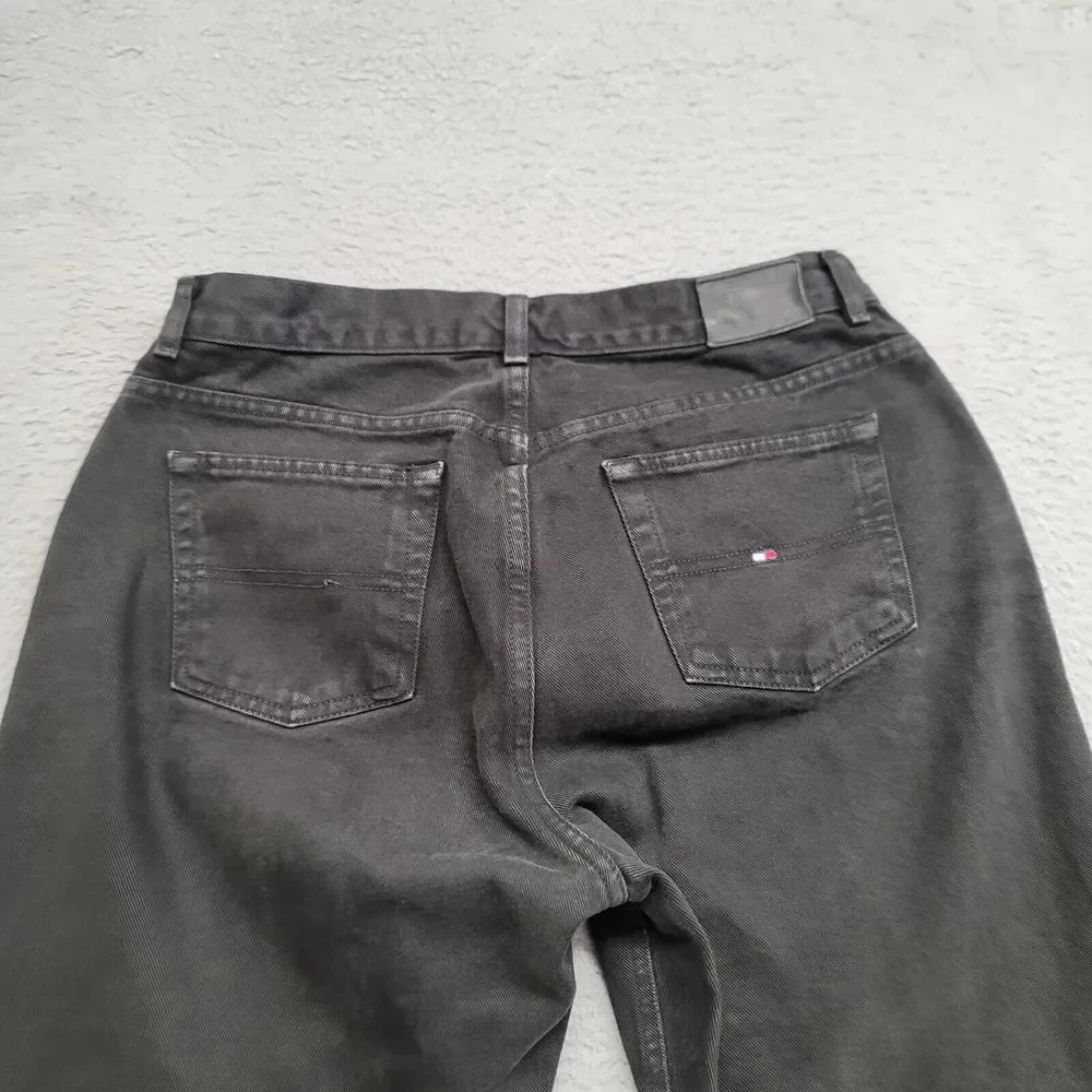Tommy Hilfiger Jeans Womens 14 Black Boyfriend Vintage Baggy‎ 90s Y2k Streetwear